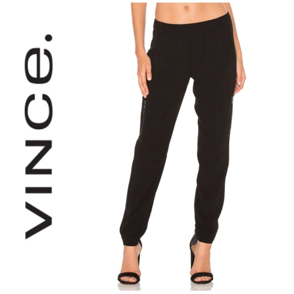 Beautiful Vince crepe zip ankle joggers, 2